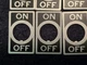 45 New TE  ALCOSWITCH SPA42 SPA32  Switch On Off Legend Plates 15/32" .25" Metal