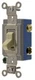 HBL1204I - Hubbell 15A 120/277VAC Four Way Toggle Switch Extra Heavy Duty Ivory