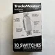 Trade Master Pass & Seymour Single Pole 15 AMP TM873-LA 10 Switches Light Almond