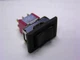 3 C&K 7207J16ZBE22 On-Off-Mom DPDT Snap-In Black Rocker Switches W/Frame