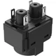 1pc EAO SWITCH 61-8755.17 Accessory,Switching Element,For E-Stops,2NC,Slow