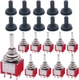 Twidec/10Pcs Mini Toggle Switch DPDT 3 Position 6 Pins 6Pin ON-OFF-ON 