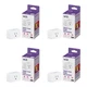WiZ Smart Plug- Sunset to Sunrise Automation + Motion Detection 4 Pack, White 