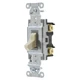 Hubbell CS115I Toggle Switch 15A 120-277V Nylon Single Pole Ivory