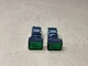 Lot of 2 Fuji Electric AH164-TL Green Illuminated Push Button AH164TL #146L74