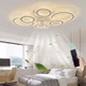 76CM Smart Ceiling Light with Fan DC Motor 6 Gear Reversible Bedroom Ceiling ...