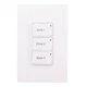 GREENGATE GDS-3TLB-W KEEPER DIGITAL KEYPAD SWITCH, 3-BUTTON, WHITE