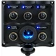 Sea-Dog Water Resistant Toggle Switch Panel w/LED Power Socket - 5. [424627-1]