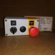 Siemens 3SB3 803-3AZ Three Hole Enclosure With Twist On And Push Emergency Stop-