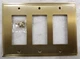 Amerock BP36520BBZ Amerock Mulholland Triple Rocker / GFI Outlet Wall Plate
