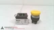 BACO CONTROLS L22AC04-3E11, 22 MM PUSHBUTTON W/ 32 MM YELLOW HEAD, NEW* #318637