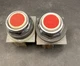 Lot Of 2 SQUARE D Red Push Button 9001, KA1, SER K