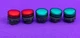 Telemecanique (3) ZB5AV033 Green and (2) ZB5AV043 Red Pilot Light Head