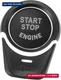 X AUTOHAUX Engine Start Stop Button Cover Kit Push Start Button Trim Sticker for