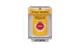 SS2231PO-N STI Yellow Indoor/Outdoor Flush Turn-to-Reset Stopper Station with