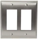 Amerock 1906899 Nickel Candler Double Rocker Switch Plate