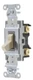 CS115I - Hubbell 15A 120-277VAC 1-Pole Ivory Toggle Switch Commercial Grade