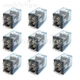 10PCS 12V Small Relay Omron LY2NJ DC 10A 8PIN Coil DPDT W