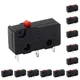 Litoexpe 12pcs Micro Limit Switch, 5A 125 250V AC SPDT 1NO 1NC, Snap Action Butt