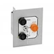 MMTC 3BFL Interior 3 Button w/ Lockout Flush Mount Control Station Metal NO/NC