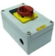 Square D 9421-V2 690 VAC 32 A Rotary Knob Disconnect Switch in Plastic Enclosure