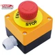 Mxuteuk 22Mm 2 NC Red Mushroom Emergency Stop Push Button Switch AC 660V 10A Swi