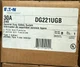 NEW Eaton DG221UGB, 30 Amp, 240 Volt, 1P2W, 2 Pole, Disconnect 