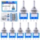 12PCS Mini Toggle Switch SPST 6A 125V Miniature ON/OFF/ON 3Pin - 12pcs