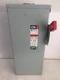 GE TH4323R 100 AMP 240 VOLT 3 PHASE FUSIBLE OUTDOOR DISCONNECT..D-2202