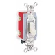Hubbell Wiring Device-Kellems Hbl1222i Wall Swtch, 2-Pol, 120/277V, 20A, Ivry,