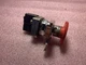 Rees 40102-102 30.5 Red Flat Emergency Push Button w/Sliding Padlock / 50703N0-N