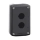 XALD02H7 Dark grey empty enclosure lid/light grey base 2 cut outs Schneider E.