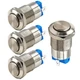 Gebildet 4pcs 12mm 3A 12mm-Nickel Plated, Nickel-Plated Copper 