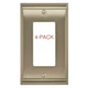 Amerock Gold 1-Gang Decorator/Rocker Wall Plate (4-Pack)