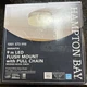  Hampton Bay Hanafin  9 in LED Flush Mount Light Brushed Nickel w/ Pull Chain