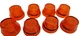 ✌ 8) NEW ALLEN BRADLEY 800T-N26A AMBER LENS FOR 800T PILOT LIGHTS LOT OF 8