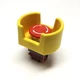 Idec AVW401-R Emergency E-Stop Pushbutton Switch, 1NC, 10A 600VAC w/Shroud Guard