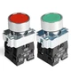 APIELE 2PCS 22MM Momentary Push Button Switch Red Green 1NO 1NC Metal Head XB...