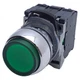 Allen Bradley 800FM-LE3 Green Illuminated Momentary Push Button &oslash;22mm, 1NO 1NC