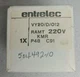 ENTRELEC VY20/D/012 CAM SWITCH 600VAC 20A 7.5HP NEW!! WOW!!