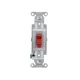 HUBBELL WIRING CSB120R SINGLE POLE SWITCH 20A 120/277V SPEC GRADE, RED