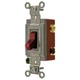 Hubbell HBL1223R 20 Amp 120/277 VAC 3-Way Red Toggle Switch