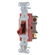 BRYANT 4903BRED Wall Switch,20A,Red,3-Way Type,Toggle 52HE70