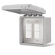 Infratech Dual Duplex Stack Switch,Surface Control W/Weatherproof Cover, 14-4325