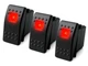 MGI SpeedWare Momentary (ON)/Off Marine Rocker Switches with Illuminated LED,...