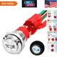 Joinfworld Horn Button 12V 20A Heavy Duty 16MM Metal Switch Silver