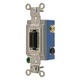 BRYANT 4803L Wall Switch,3-Way,15A,Stainless Steel 52JL82