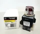 New GE CR104PBL11R3L2 Illuminated LED Pushbutton Red Lens w/ Guard 1NO/NC, 120V