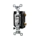 BRYANT HUBBELL CS120-BGRYC SINGLE-POLE AC SWITCH COMMERCIAL GRADE 120/277V, GRAY