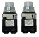 Lot of 2 Siemens 52PL4DBXB Pilot Light 24V AC/DC White LED &ndash; Oiltight 52